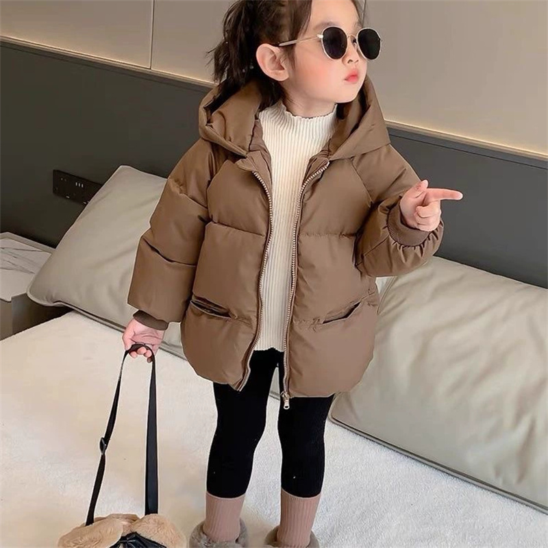 Winter Clothing For Toddlers - สาวฝ้ายเสื้อเด็กหนาHooded Jacketฤดูหนาวเสื้อผ้าฤดูใบไม้ร่วงเด็กใหม่Parkasเด็กแฟชั่นOuterwear 12-5 ปี