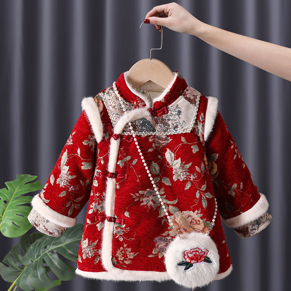 Winter Clothing For Baby Girl - ฤดูหนาวเด็กทารก Hanfu เด็กเจ้าหญิง Tang Cheongsam Qipao