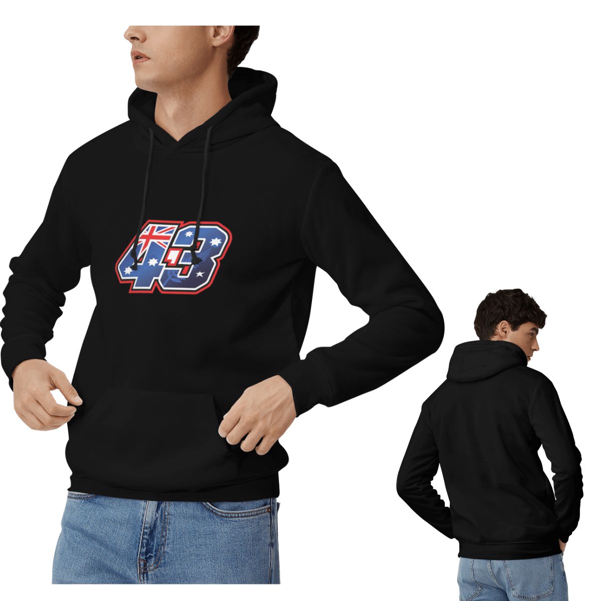 Jack Winter Clothing - แจ็ค มิลเลอร์ หมายเลข 43 ออสเตรเลียเสื้อฮู้ดผู้ชายผู้หญิงเสื้อสเวตเตอร์ลำลองฮาราจูกุเสื้อผ้าแขนยาวฤดูใบไม้ร่วงฤดูหนาว