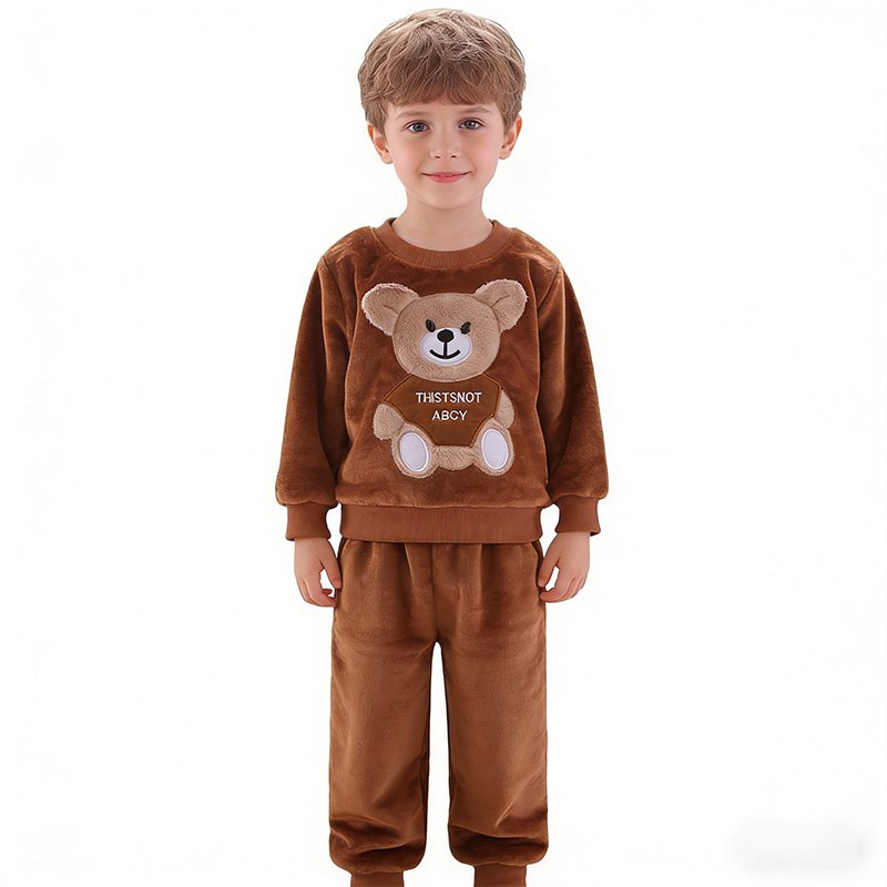 Winter Clothing For Baby Girl - ชุดนอนเด็ก ชุดนอนเด็กผู้หญิง เด็กผู้ชาย แฟชั่นฤดูใบไม้ร่วง ผ้าฟลานเนล ผ้าฟลีซ