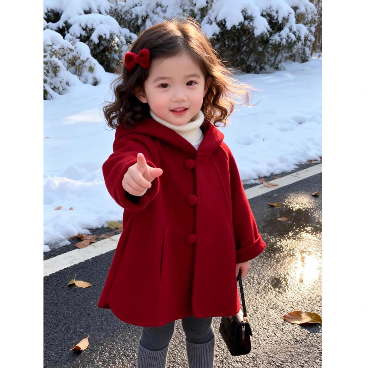 เสื้อโค้ทขนสัตว์สำหรับเด็กผู้ห - Winter Clothing For Baby Girl บทวิจารณ์และราคา