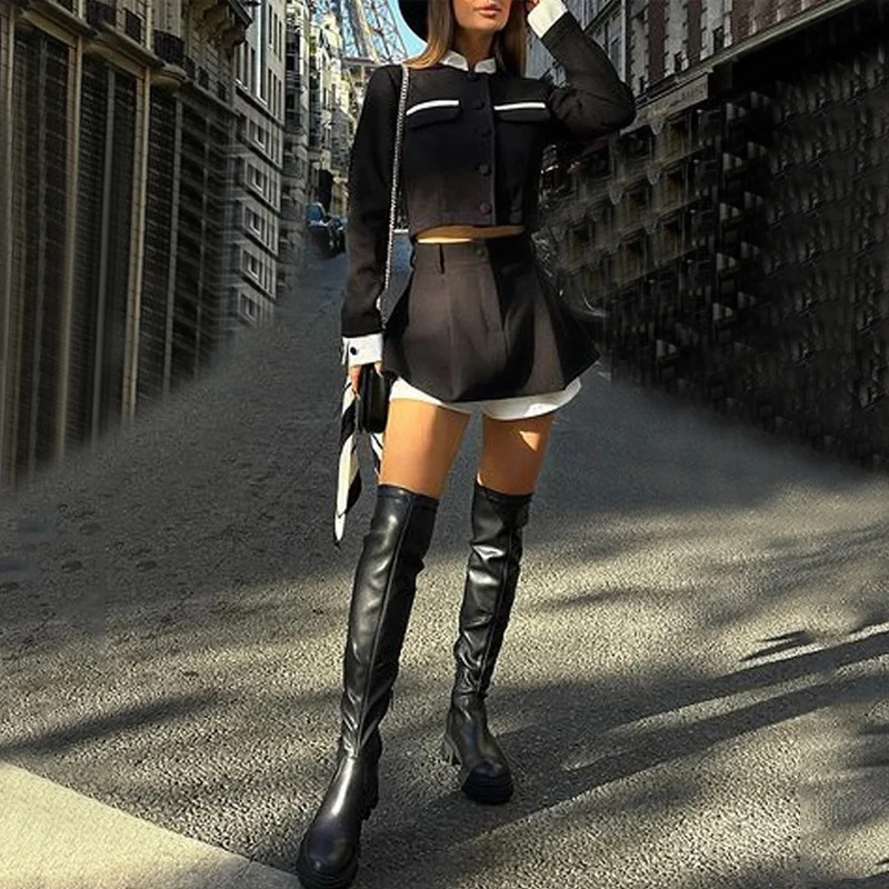 TARU Tweedกางเกงขาสั้นกระโปรง  - Winter Clothing Online บทวิจารณ์และราคา