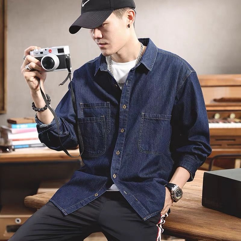 เสื้อเชิ้ตยีนส์แขนยาวสไตล์สปริ - Winter Clothing Design บทวิจารณ์และราคา
