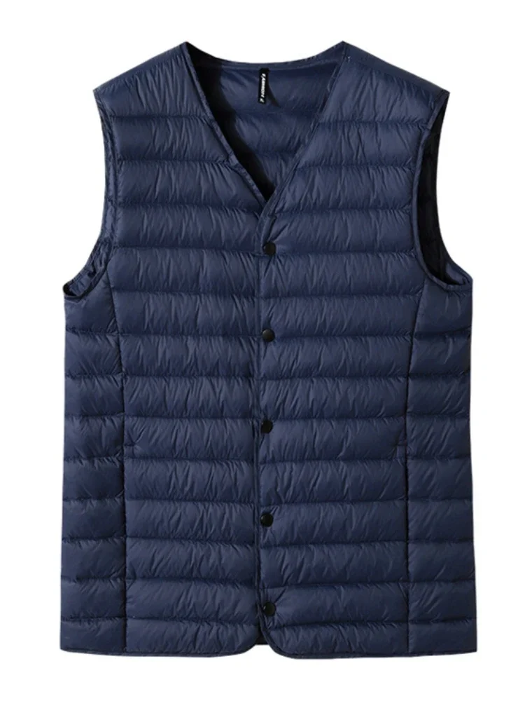 2023 ใหม่ฤดูหนาวVคอชายเสื้อกั๊ - Padded Vest Gilet บทวิจารณ์และราคา
