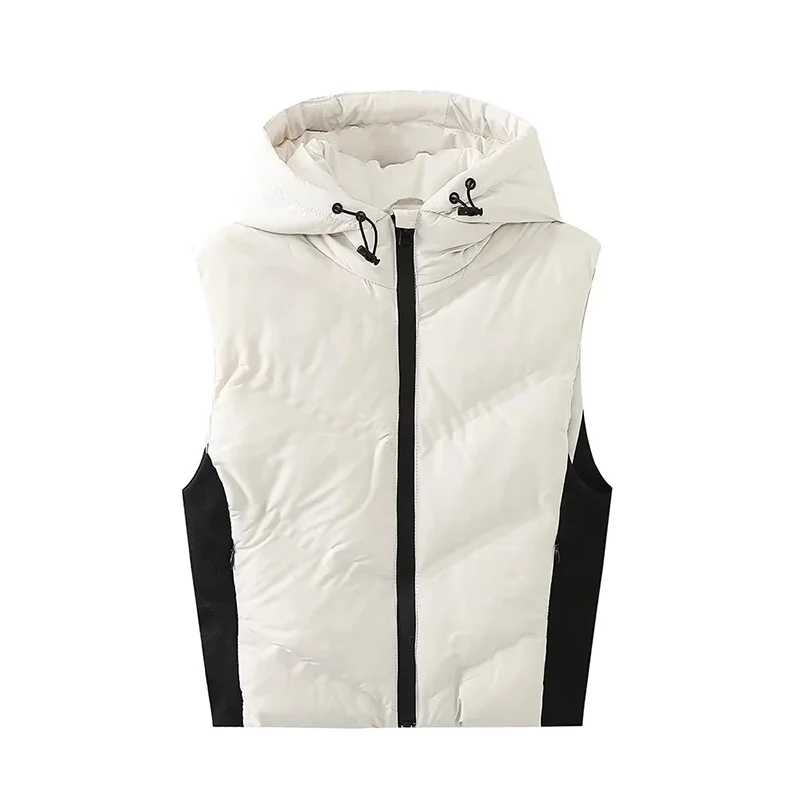 เสื้อแจ็คเก็ตผ้าฝ้ายมีฮู้ดเสื้ - Padded Vest Gilet บทวิจารณ์และราคา