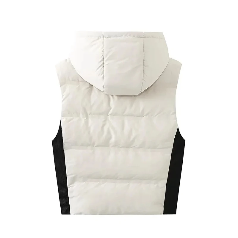 เสื้อแจ็คเก็ตผ้าฝ้ายมีฮู้ดเสื้ - Padded Vest Gilet บทวิจารณ์และราคา