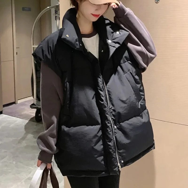 เสื้อกั๊กผู้หญิงสีพื้นมีซิป สว - Padded Vest Gilet บทวิจารณ์และราคา