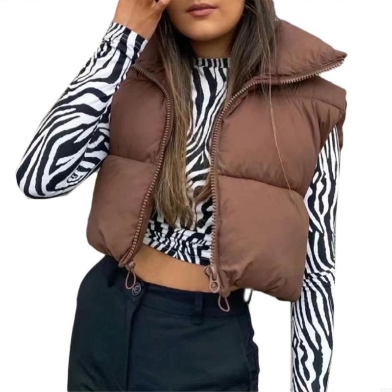ผู้หญิงฤดูหนาวเสื้อกั๊กน้ำหนัก - Padded Vest Gilet บทวิจารณ์และราคา