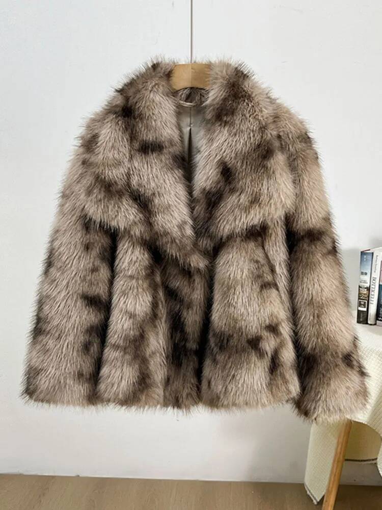 เสื้อโค้ทขนเฟอร์เทียมลายเสือดา - Winter Clothing Taiwan บทวิจารณ์และราคา