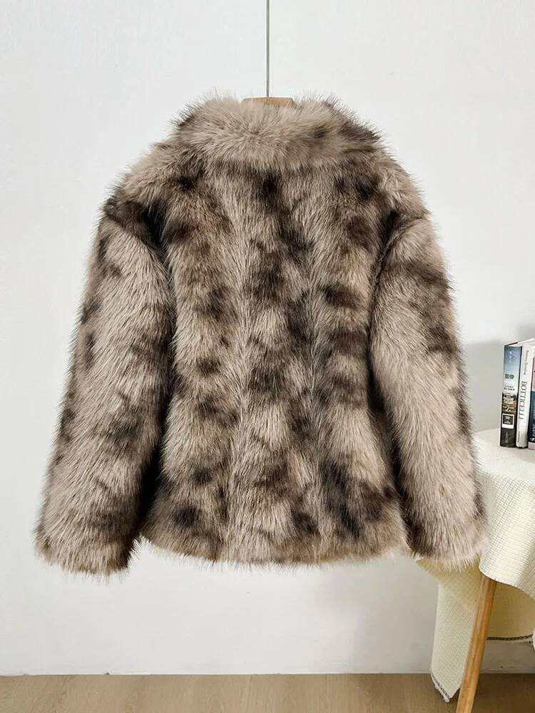เสื้อโค้ทขนเฟอร์เทียมลายเสือดา - Winter Clothing Taiwan บทวิจารณ์และราคา